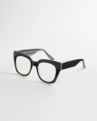 Houndstooth Cateye Readers