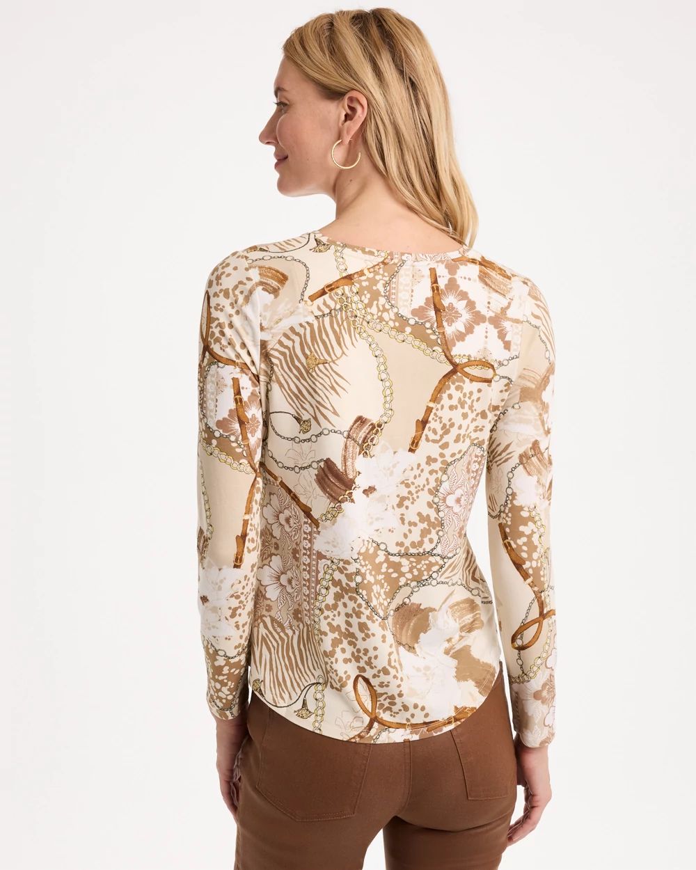Neutral Touch of Cool™ V-Neck Layering Tee click to view larger image.