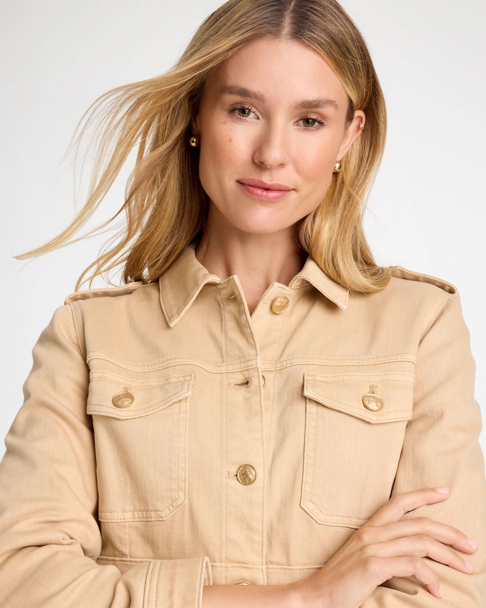 Denim Field Jacket click to view larger image.