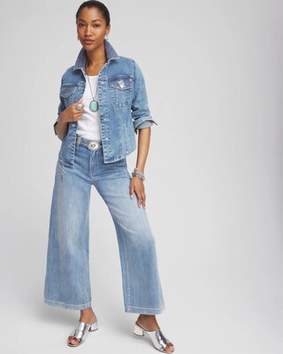 Embellished Denim Jacket click to view larger image.