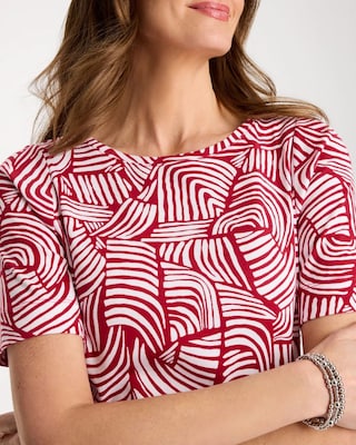 Geo Pima Elbow Sleeve Tee click to view larger image.