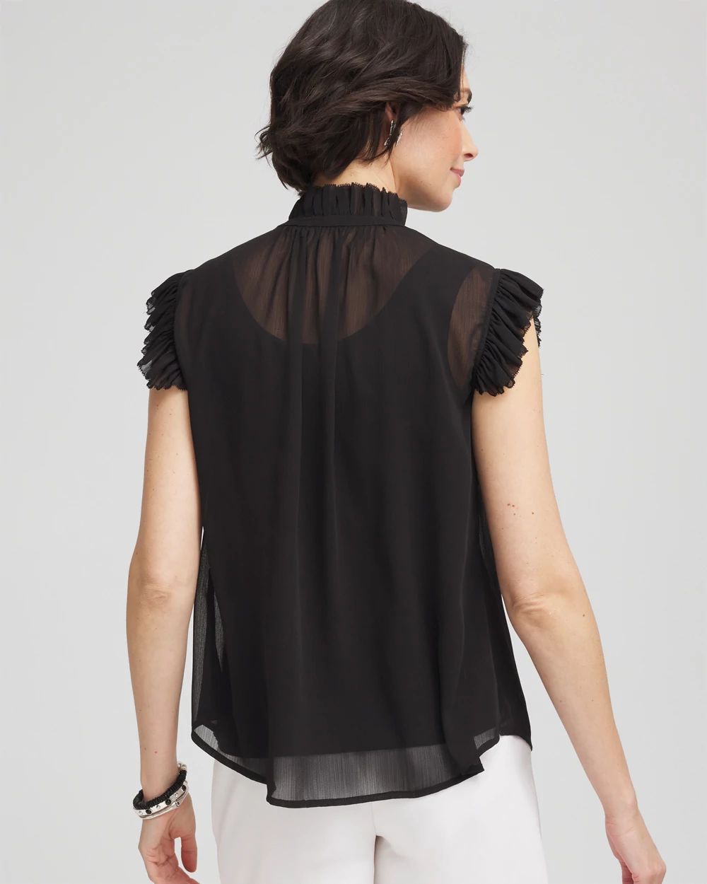 Ruffle Collar Blouse