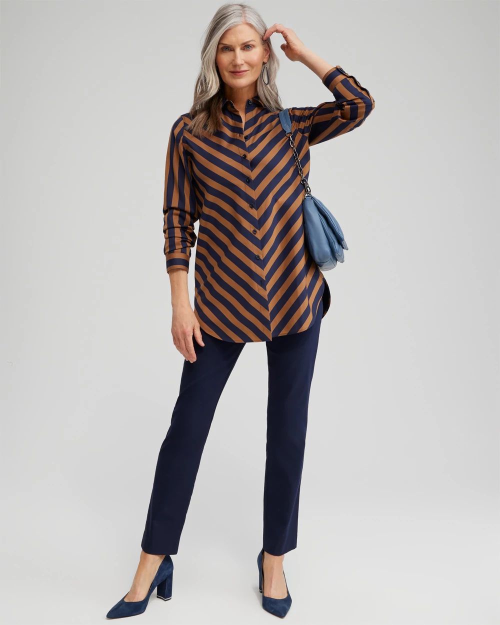 No Iron™ Stretch Stripe Tunic