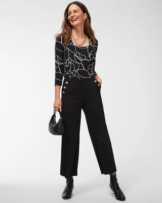 Touch of Cool Lines Square Neck Tee