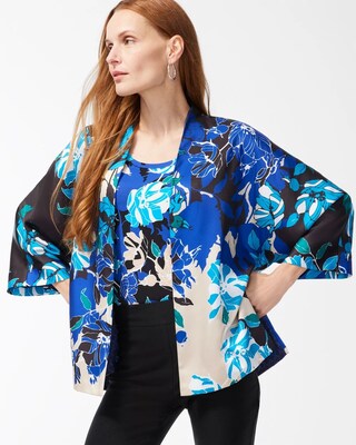 Floral Short Kimono