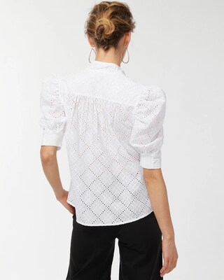 Mixed Eyelet Shirt