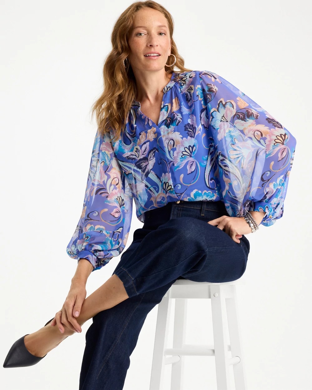 Georgette Paisley Blouse