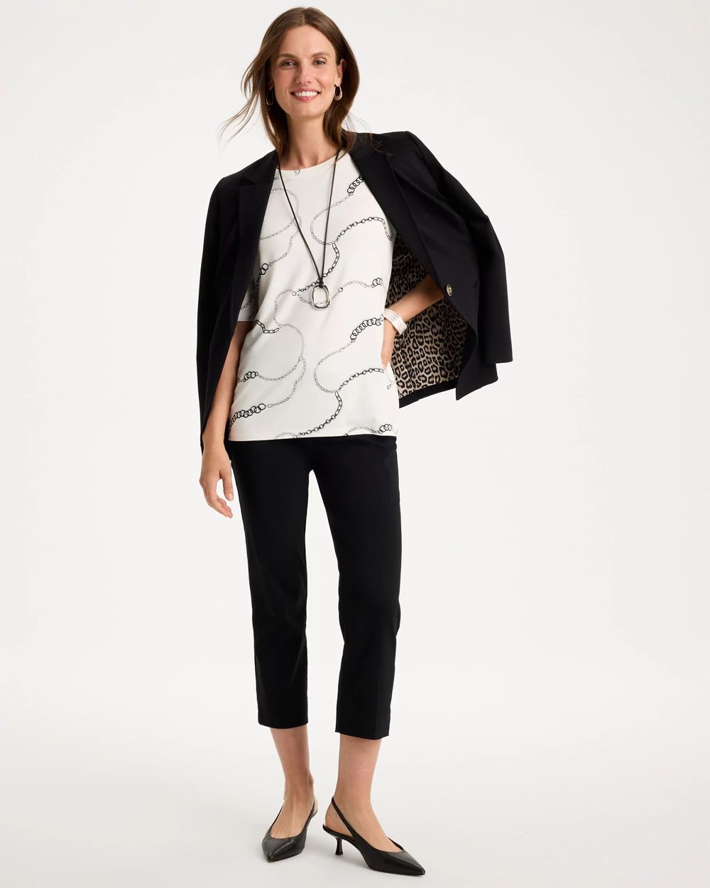 Touch of Cool™ Elbow Sleeve Tee click to view larger image.