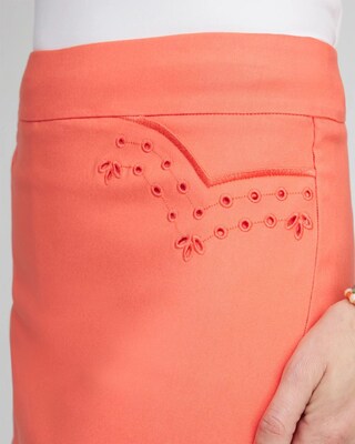 Brigitte™ Eyelet Scalloped Hem Skort click to view larger image.