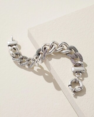 Silvertone Chain Bracelet
