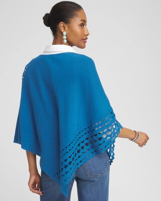Asymmetrical Cutwork Poncho click to view larger image.