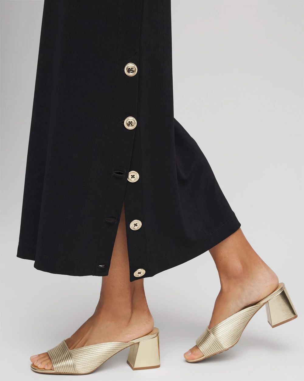 Travelers™ Button Slit Maxi Skirt