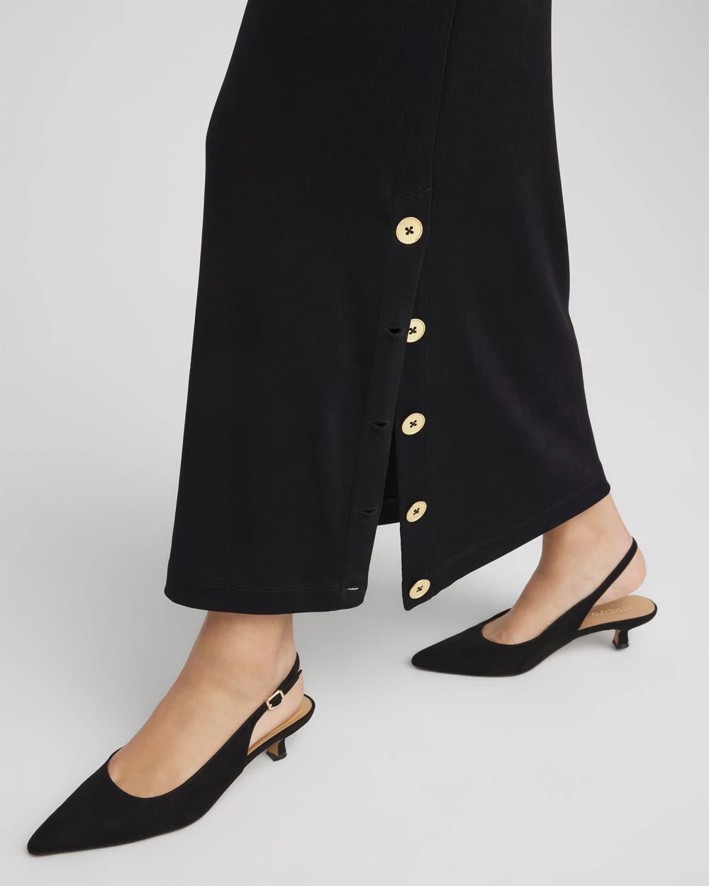 Travelers™ Button Slit Maxi Skirt
