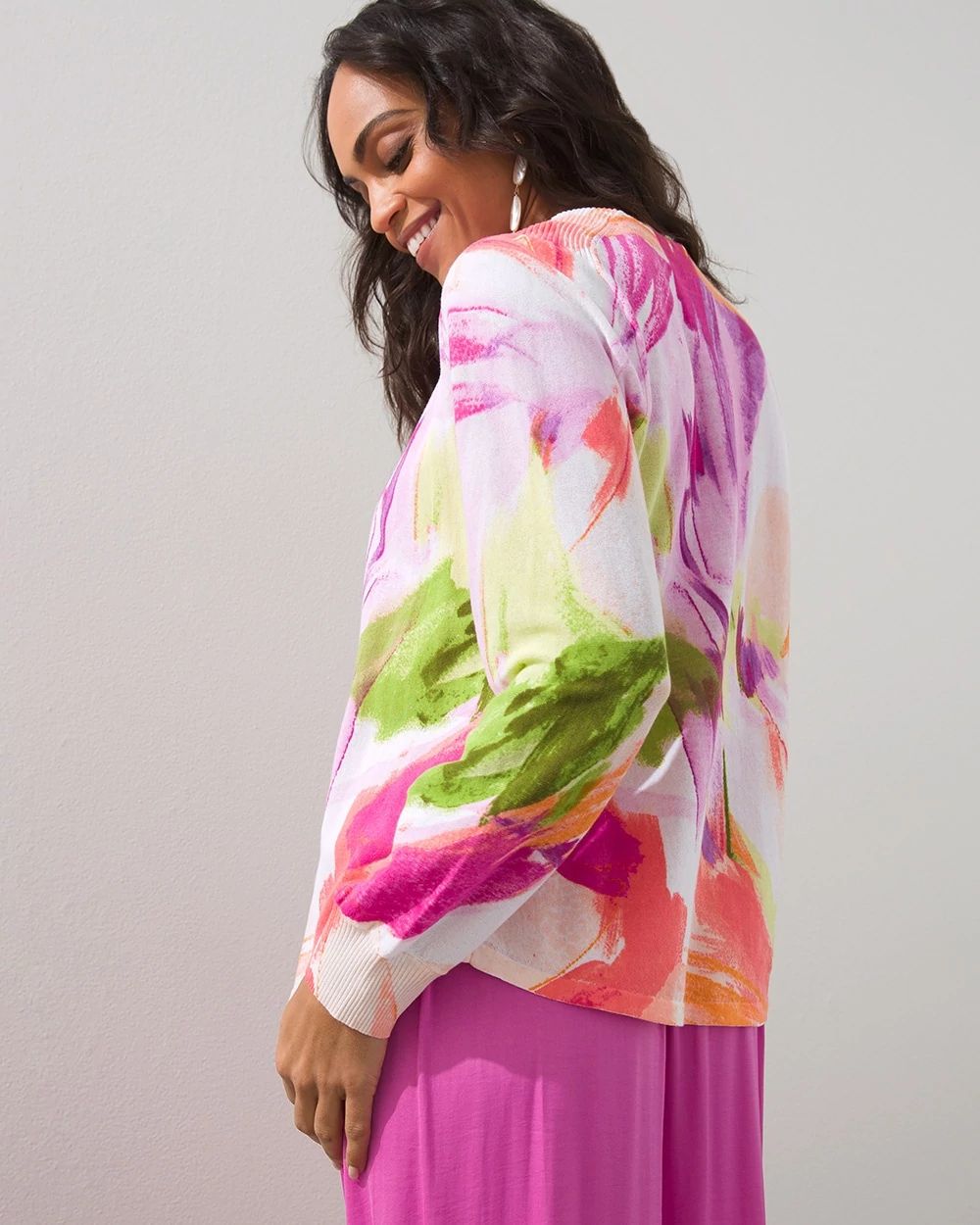 Summer Romance Floral Ottoman Cardigan