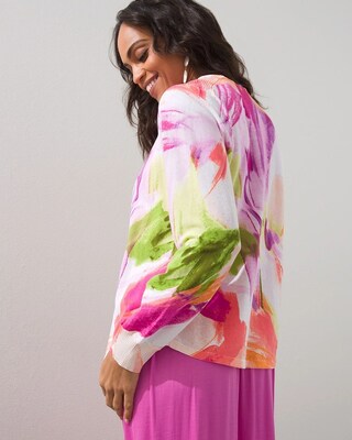 Summer Romance Floral Ottoman Cardigan