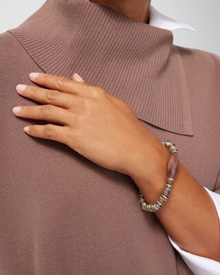 Pink Agate Hero Stretch Bracelet