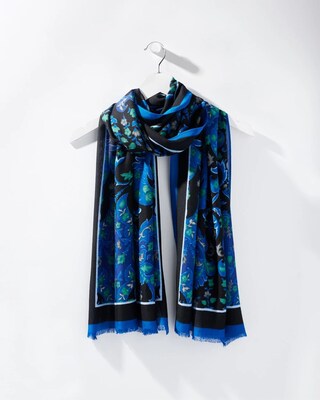 Medallion Print Oblong Scarf