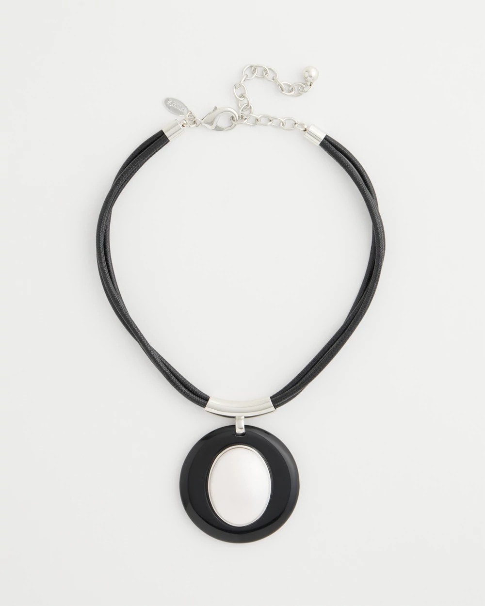 Faux Pearl Corded Necklace