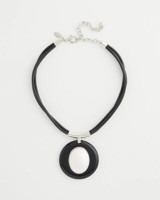 Faux Pearl Corded Necklace