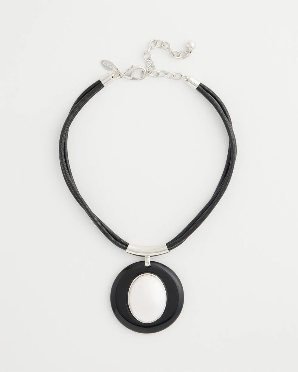 Faux Pearl Corded Necklace