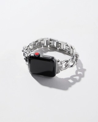 Silver Tone Apple Watch Band