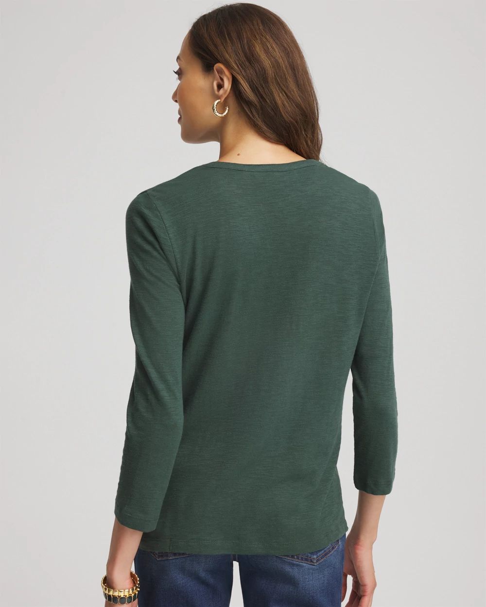 Cotton Slub Henley Shirt
