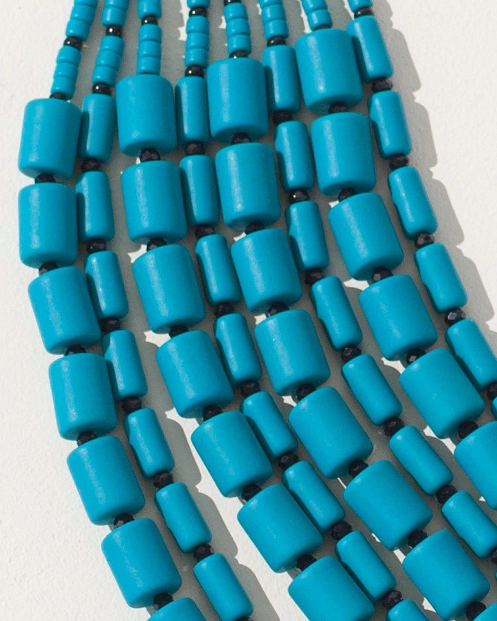 Short Beaded Multistrand Necklace