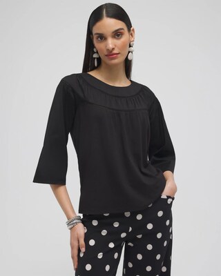 Eyelet Trim Top