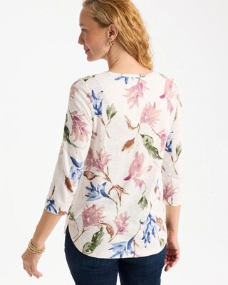 Printed Cotton Slub Tee click to view larger image.