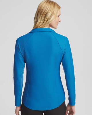 Zenergy® Mesh Detail Zip Pullover click to view larger image.