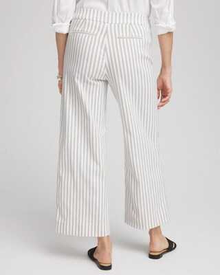 Brigitte™ Striped Wide-Leg Cropped Pants click to view larger image.