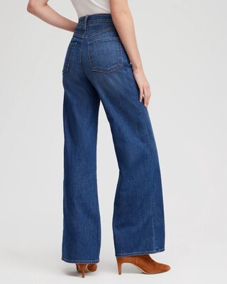 High Rise Wide Leg Jeans click to view larger image.