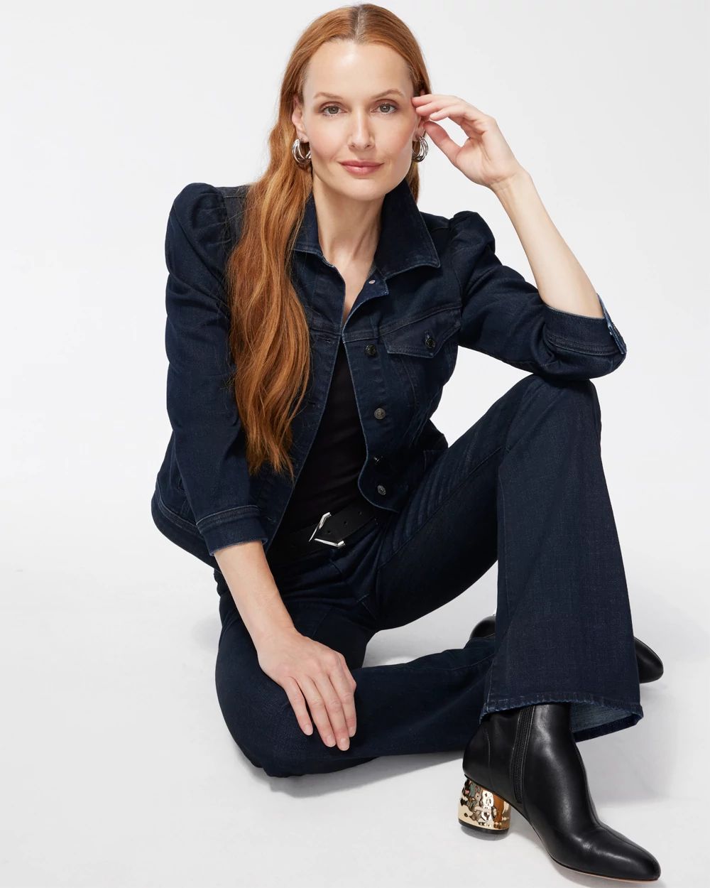 Puff Sleeve Denim Jacket
