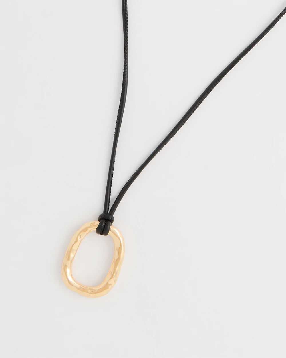 Adjustable Pendant Corded Necklace click to view larger image.