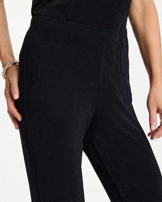 Petite Travelers™ Crinkle Satin Textured Pants click to view larger image.