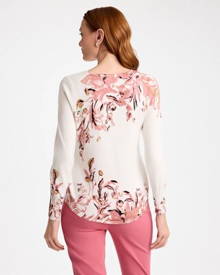 Ella V-Neck Pullover Sweater click to view larger image.