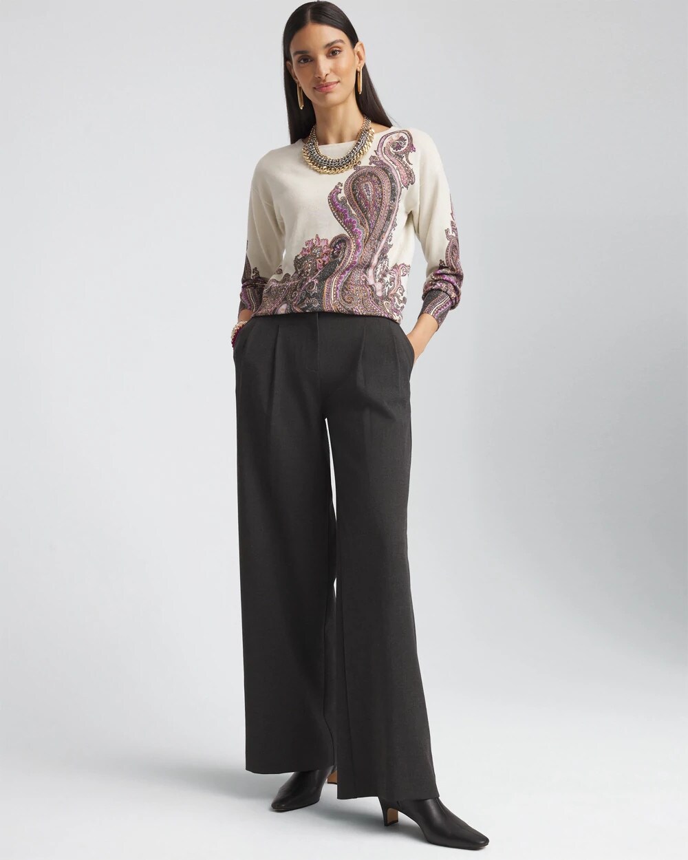 Pleated Trouser Pants