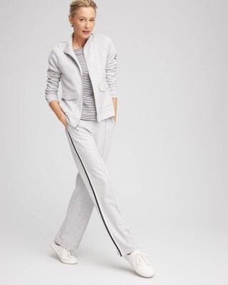 Zenergy® Double-Knit Lattice Trim Pants click to view larger image.