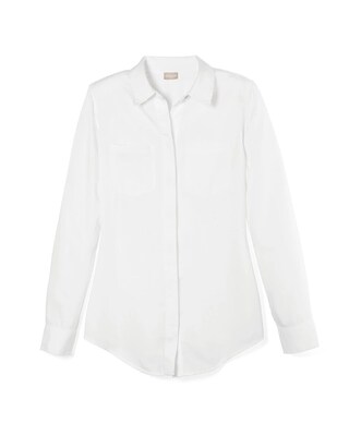 No-Stain White Classic Denim Shirt