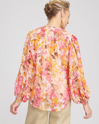 Split-Neck Blouse click to view larger image.
