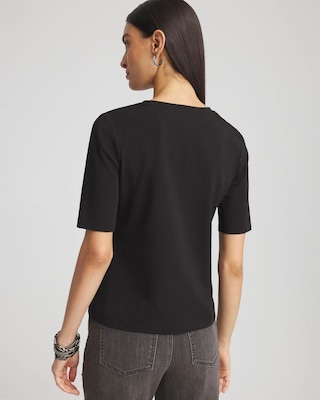 Elbow-Sleeve Perfect Tee click to view larger image.