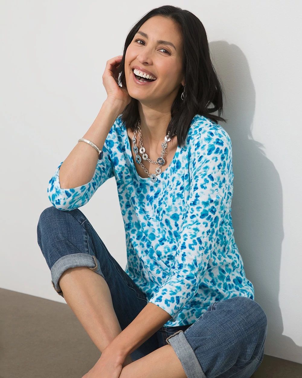 Cool Animal Print Crossover Tee