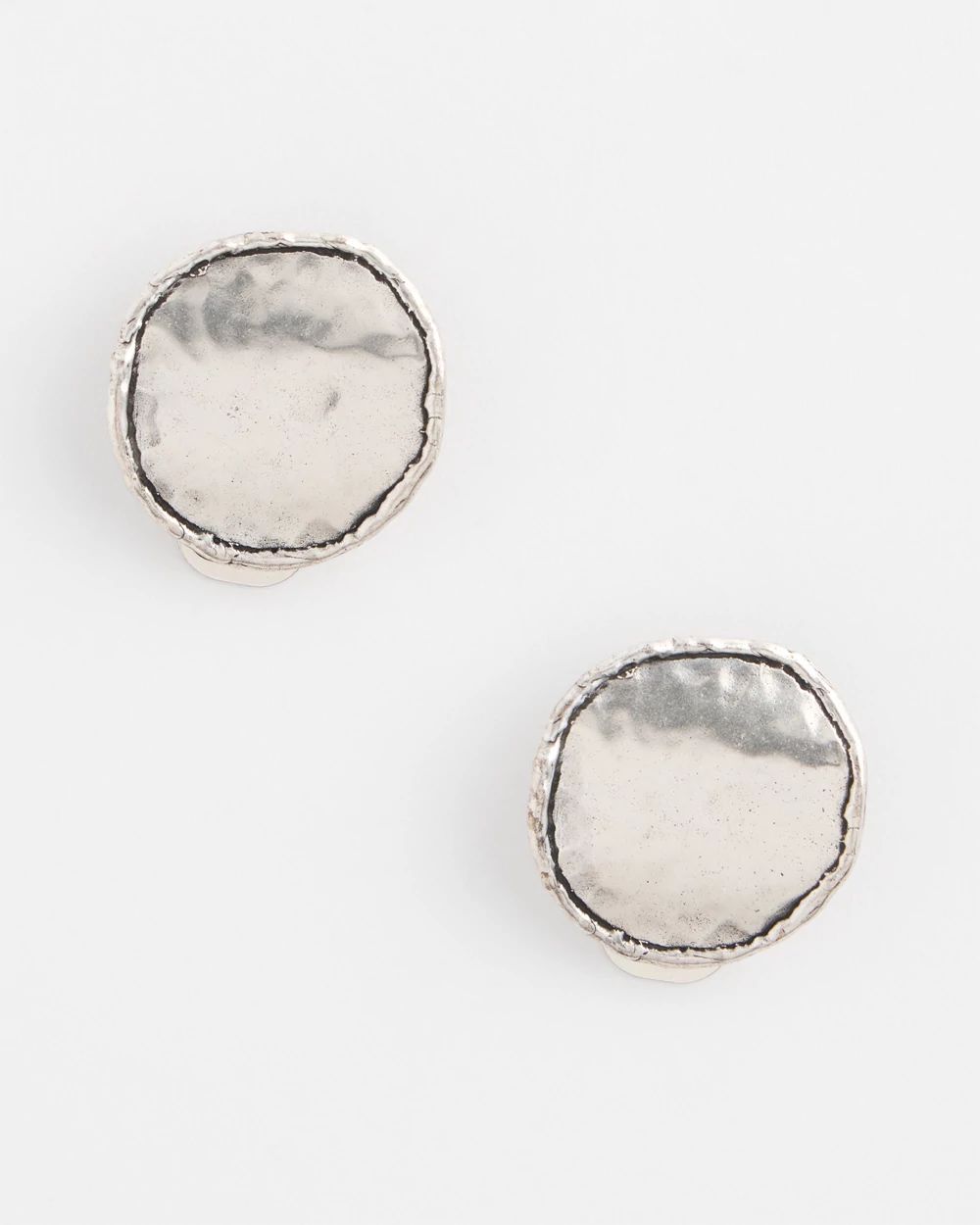 No Droop™ Silver Tone Clip-On Earrings