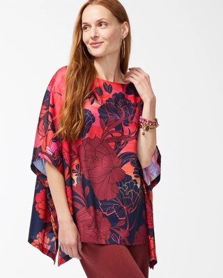 Floral Poncho