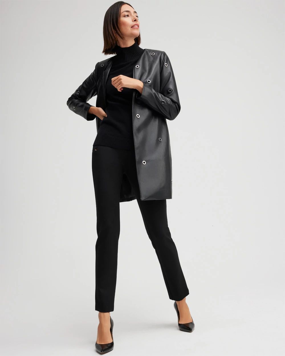 Faux Leather Topper