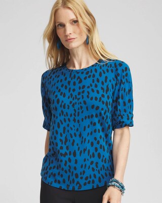 Touch of Cool™ Dots Roll Cuff Tee