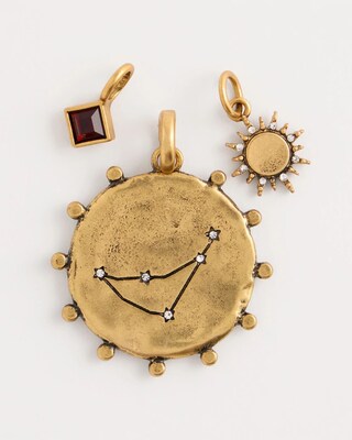 Capricorn Zodiac Charm Pendant click to view larger image.