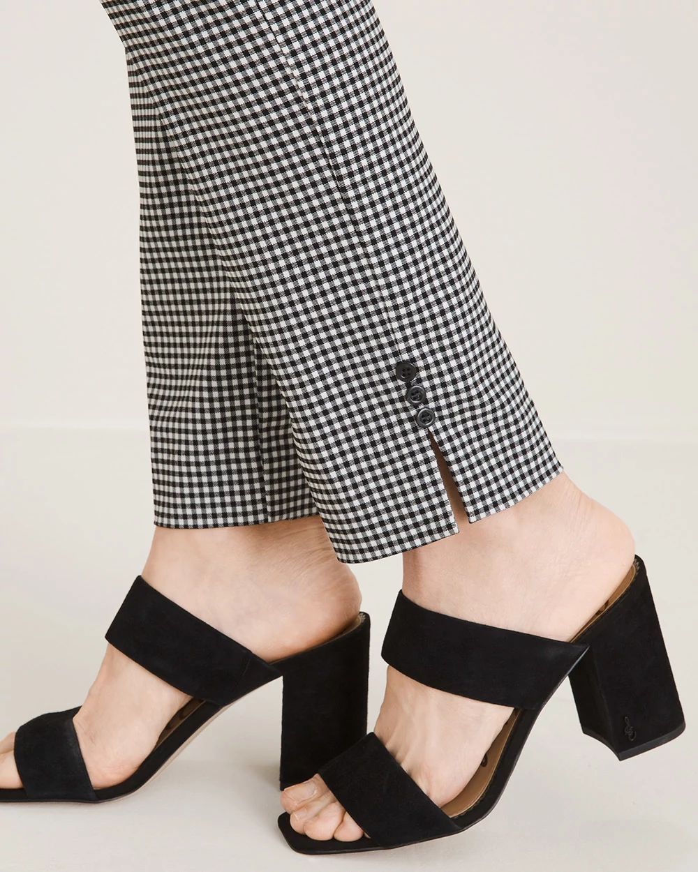 So Slimming Brigitte Gingham Ankle Pants