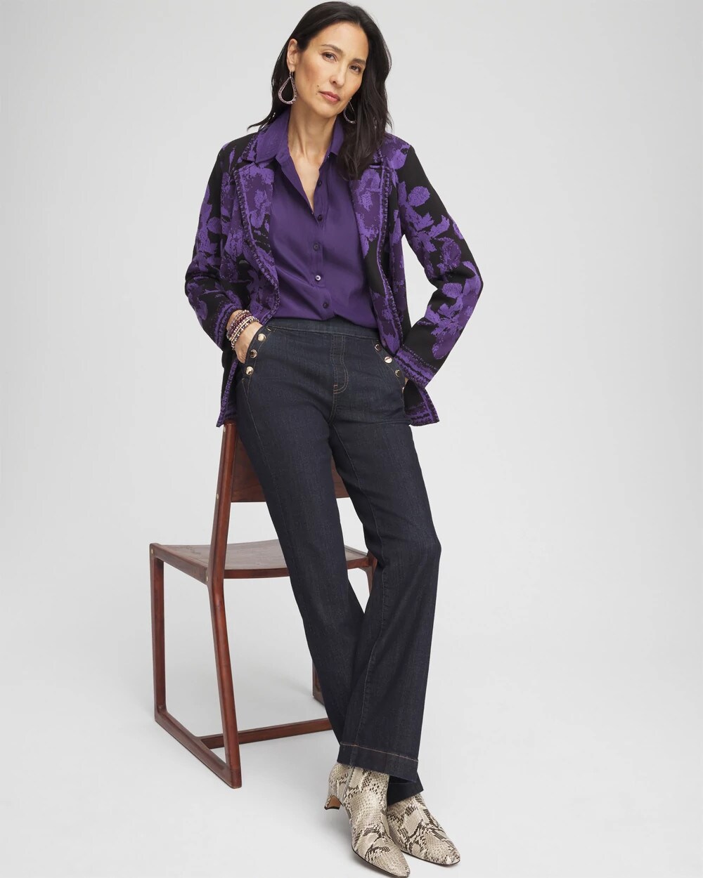 Trapunto Shoulder Blouse