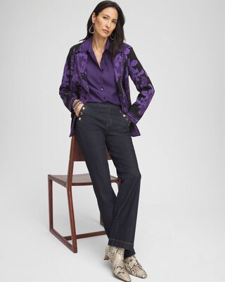 Trapunto Shoulder Blouse click to view larger image.